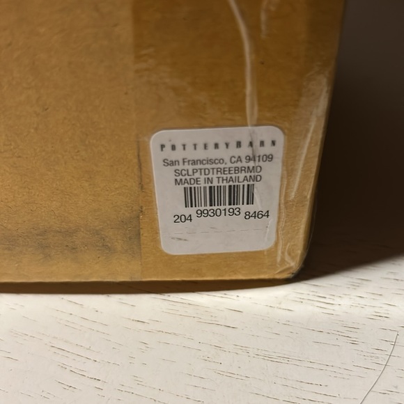 Pottery Barn Medium 14” Sculpted Bronze Tree BNIB SOLD OUT! - Picture 7 of 7